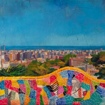 Malerei mit dem Titel "VISTA PANORAMICA PA…" von Josep Pozo, Original-Kunstwerk, Acryl