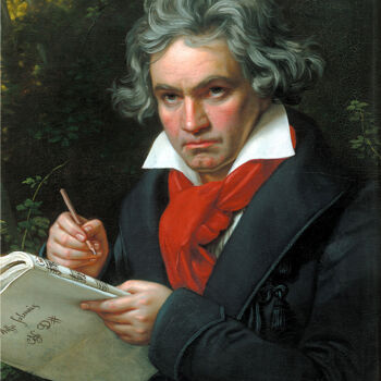 Schilderij getiteld "Portrait de Ludwig…" door Joseph Karl Stieler, Origineel Kunstwerk, Olie