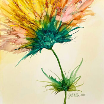 Digitale Kunst getiteld "Blooming Flower 2" door Josephine Estelle, Origineel Kunstwerk, Inkt