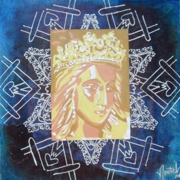 Painting titled "Sara" by Joséphine Montiel, Original Artwork, Acrylic