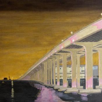 「Causeway Bridge」というタイトルの絵画 Josh Goehringによって, オリジナルのアートワーク