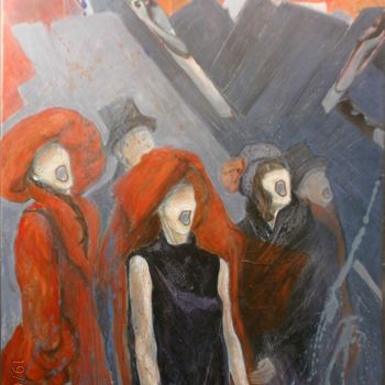 Pintura titulada "Les Murs ont des Or…" por Jo Croiset, Obra de arte original, Acrílico