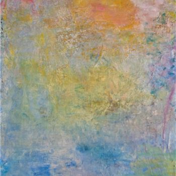Peinture intitulée "Matin de printemps" par Josy Moreau-Peter, Œuvre d'art originale, Huile