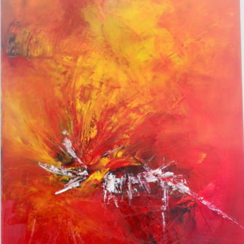 Painting titled "Passion" by Viviane Joanchicoy Jovi, Original Artwork, Oil