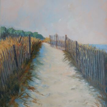 Painting titled "Morning on the Dune…" by Joy Parks Coats, Original Artwork, Acrylic
