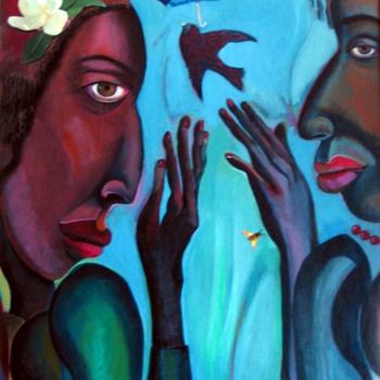 Painting titled "We Know How We Feel" by Joyce Owens, Original Artwork