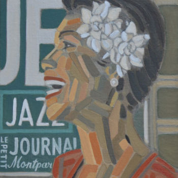 Painting titled "JAZZ AU PETIT JOURN…" by Jean-Paul Pagnon, Original Artwork, Oil