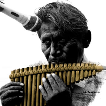 Photography titled "musico colombiano" by Jose Americo Jsilvares, Original Artwork, Digital Photography