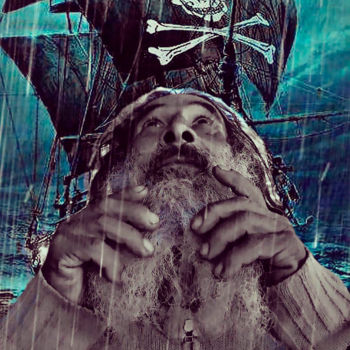 Fotografie mit dem Titel "pirate" von Jose Americo Jsilvares, Original-Kunstwerk, Manipulierte Fotografie