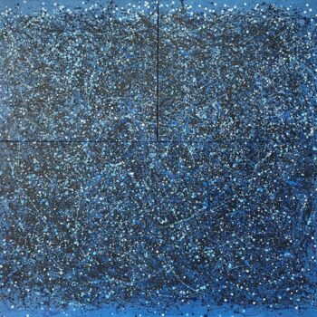 Malerei mit dem Titel "Blue to the Moon -…" von Juan José Garay, Original-Kunstwerk, Acryl