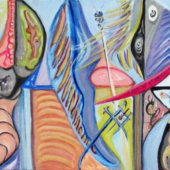 Peinture intitulée "lapsus 2" par Juan Luis Gandulfo, Œuvre d'art originale, Acrylique