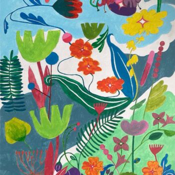 绘画 标题为“Волшебный сад” 由Julia Bakhareva, 原创艺术品, 丙烯