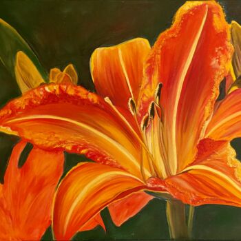 绘画 标题为“Royal lily” 由Julia Birst, 原创艺术品, 油