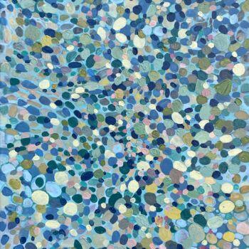 Pintura intitulada "abstract art blue g…" por Julia Brinkfrau, Obras de arte originais, Acrílico