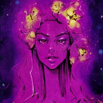 Цифровое искусство под названием "Nebula" - Julia Shchedrova, Подлинное произведение искусства, Цифровая живопись
