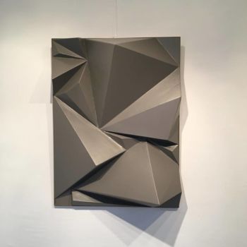 Escultura titulada "Origami" por Julian, Obra de arte original, Madera
