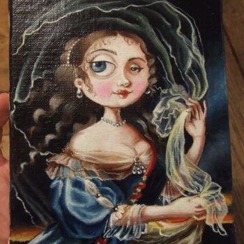 Pittura intitolato "Madame de Montespan" da Julie Mallard (Elisabetha), Opera d'arte originale, Olio