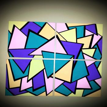 Painting titled "Puzzle First" by Julie Tosatto, Original Artwork, Acrylic