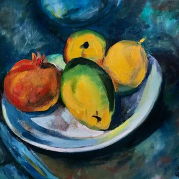 Malarstwo zatytułowany „Pomegranate” autorstwa Юлия Клименкова, Oryginalna praca, Olej