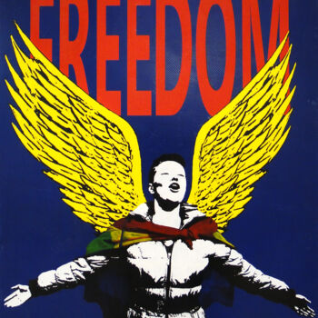 Schilderij getiteld "FREEDOM" door Julio De Gracia, Origineel Kunstwerk, Acryl