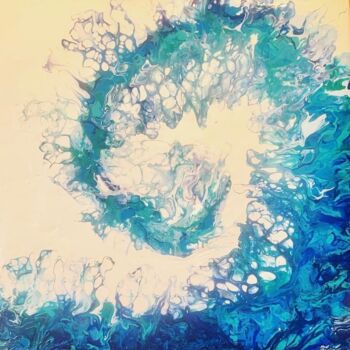 Картина под названием "First wave" - Jurgen Jabouille, Подлинное произведение искусства, Акрил