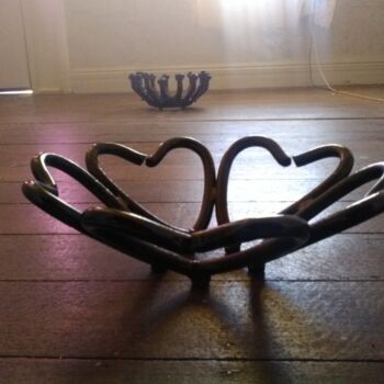 Sculpture titled "Forever Love" by Justin Webb, Original Artwork, Metals