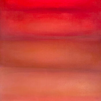 Картина под названием "Red hypnosis II" - Justyna Janek, Подлинное произведение искусства, Масло