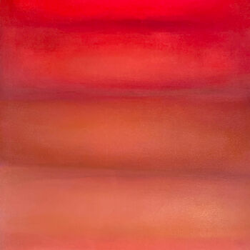 Painting titled "Red hypnosis II" by Justyna Janek, Original Artwork, Oil