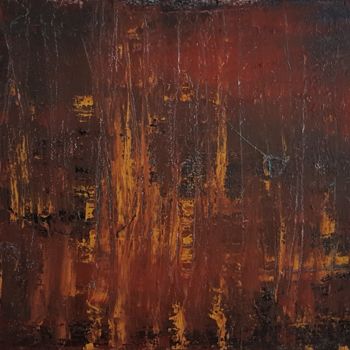 Malerei mit dem Titel "on fire" von Jutta Christandl, Original-Kunstwerk, Acryl