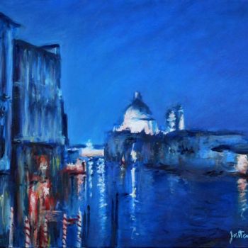 Painting titled "La Salute de nuit" by Philippe Juttens, Original Artwork, Oil