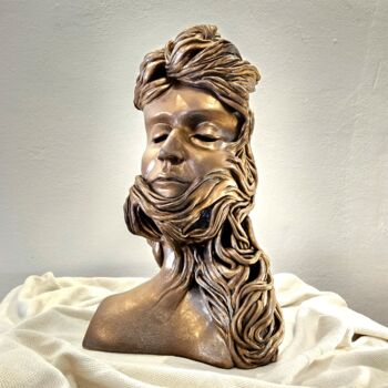 雕塑 标题为“Minerva” 由Kamil Klucowicz, 原创艺术品, 陶瓷