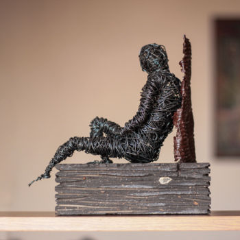 Rzeźba zatytułowany „Rest (25x25x11 3.5k…” autorstwa Karen Axikyan, Oryginalna praca, Metale