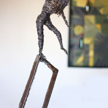 Sculpture titled "Wind games (73x30x1…" by Karen Axikyan, Original Artwork, Metals