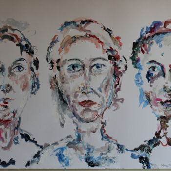 Ζωγραφική με τίτλο "Multiples 11" από Karen Finkelstein, Αυθεντικά έργα τέχνης, Ακρυλικό