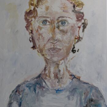 Картина под названием "Temps libre" - Karen Finkelstein, Подлинное произведение искусства, Масло