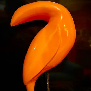 Sculpture titled "Toucan toco" by Karine Verdier, Original Artwork, Wood