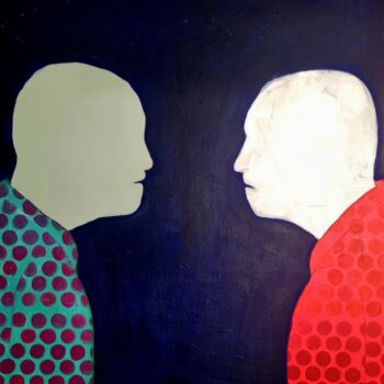 Peinture intitulée "They" par Katarzyna Jasyk, Œuvre d'art originale, Acrylique