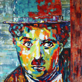 제목이 "Charlie Chaplin - M…"인 미술작품 Kathleen Artist로, 원작, 아크릴