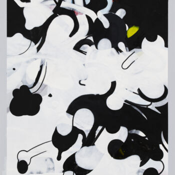 Pintura titulada "Untitled (20240125)" por Kazuhiro Higashi, Obra de arte original, Acrílico
