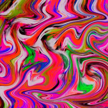 Grafika cyfrowa / sztuka generowana cyfrowo zatytułowany „Twisted colors” autorstwa Keep Magic, Oryginalna praca, Malarstwo…