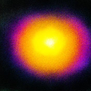 Grafika cyfrowa / sztuka generowana cyfrowo zatytułowany „Sun in the Cosmos” autorstwa Keep Magic, Oryginalna praca, Malarst…