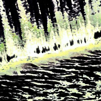 Φωτογραφία με τίτλο "Cascading Water 100…" από Ken Lerner, Αυθεντικά έργα τέχνης, Ψηφιακή φωτογραφία