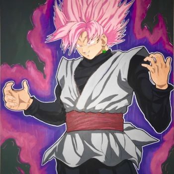 Black Goku - Dragon Ball Z Manga, Painting by Izak | Artmajeur