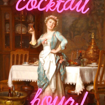 Arts numériques intitulée "Cocktail hour - 1889" par Kerry Pritchard, Œuvre d'art originale, Peinture numérique