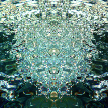 Digitale Kunst getiteld "Bläschenwasser" door Kerstin Berthold, Origineel Kunstwerk, Gemanipuleerde fotografie