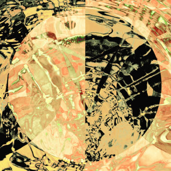 Digitale Kunst getiteld "Wasserkreis" door Kerstin Berthold, Origineel Kunstwerk, Digitale collage