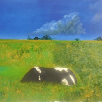 Malarstwo zatytułowany „the grazing bull” autorstwa Stewa, Oryginalna praca