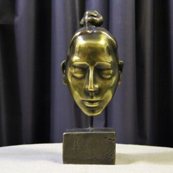 Escultura titulada "Ballerina head. Scu…" por Zaza Kharabadze, Obra de arte original, Bronce