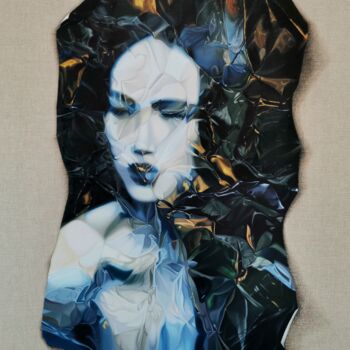 Painting titled "Whispers" by Kiara Peelman, Original Artwork, Oil Mounted on Wood Stretcher frame