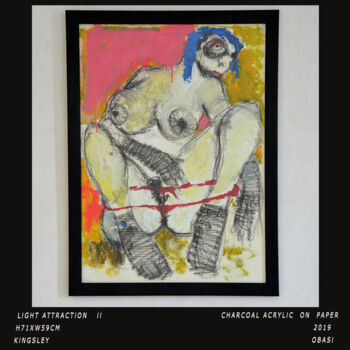 Pittura intitolato "Light Attraction II" da Kingsley Obasi Signature Art Gallery, Opera d'arte originale, Acrilico